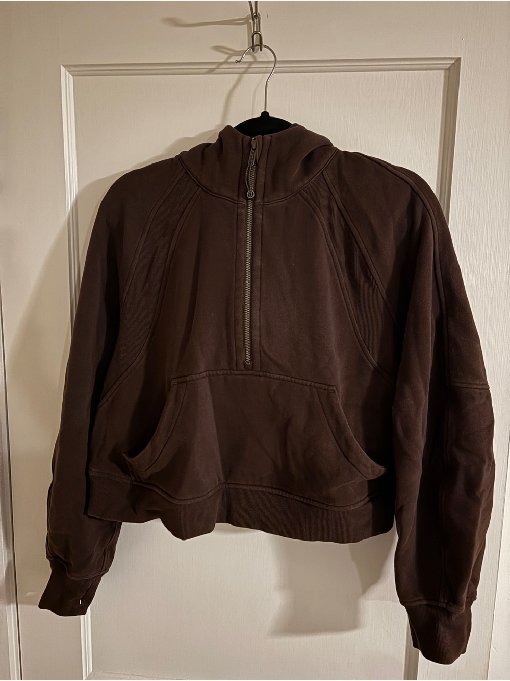 lululemon athletica Chocolate Brown Half-Zip Hoodie